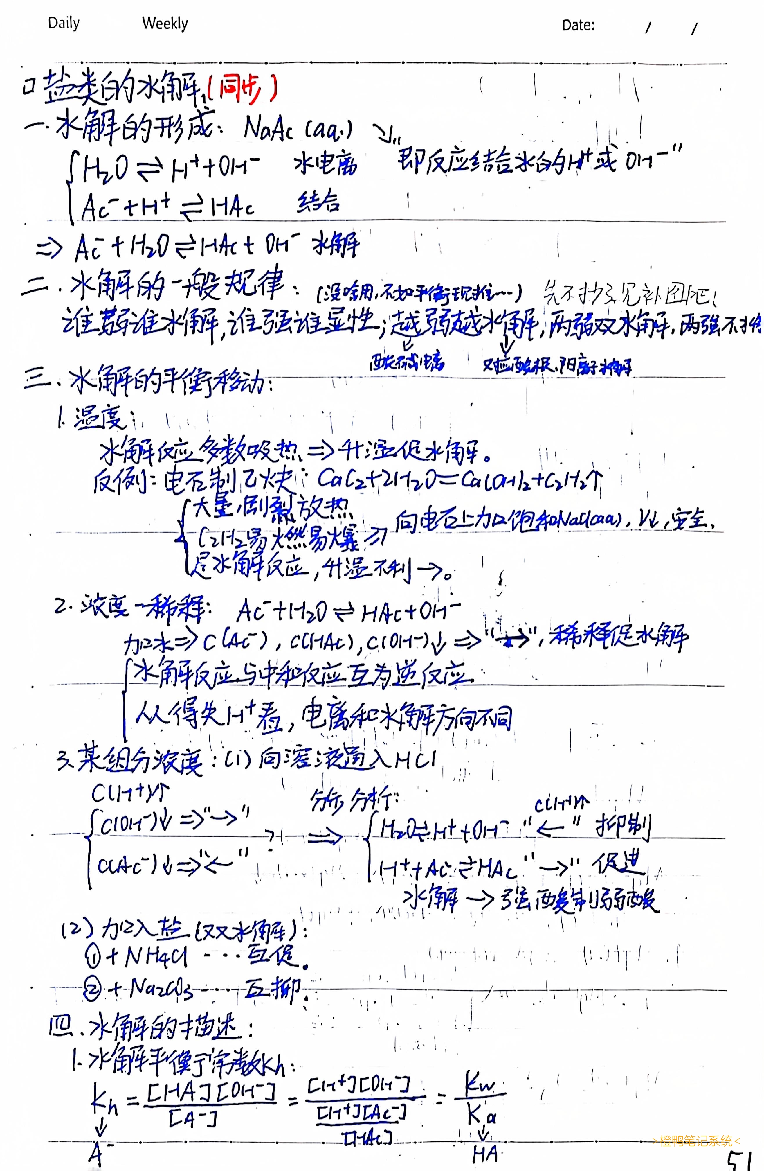 51.盐类的水解1